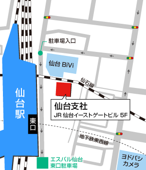 仙台支社 提携駐車場マップ